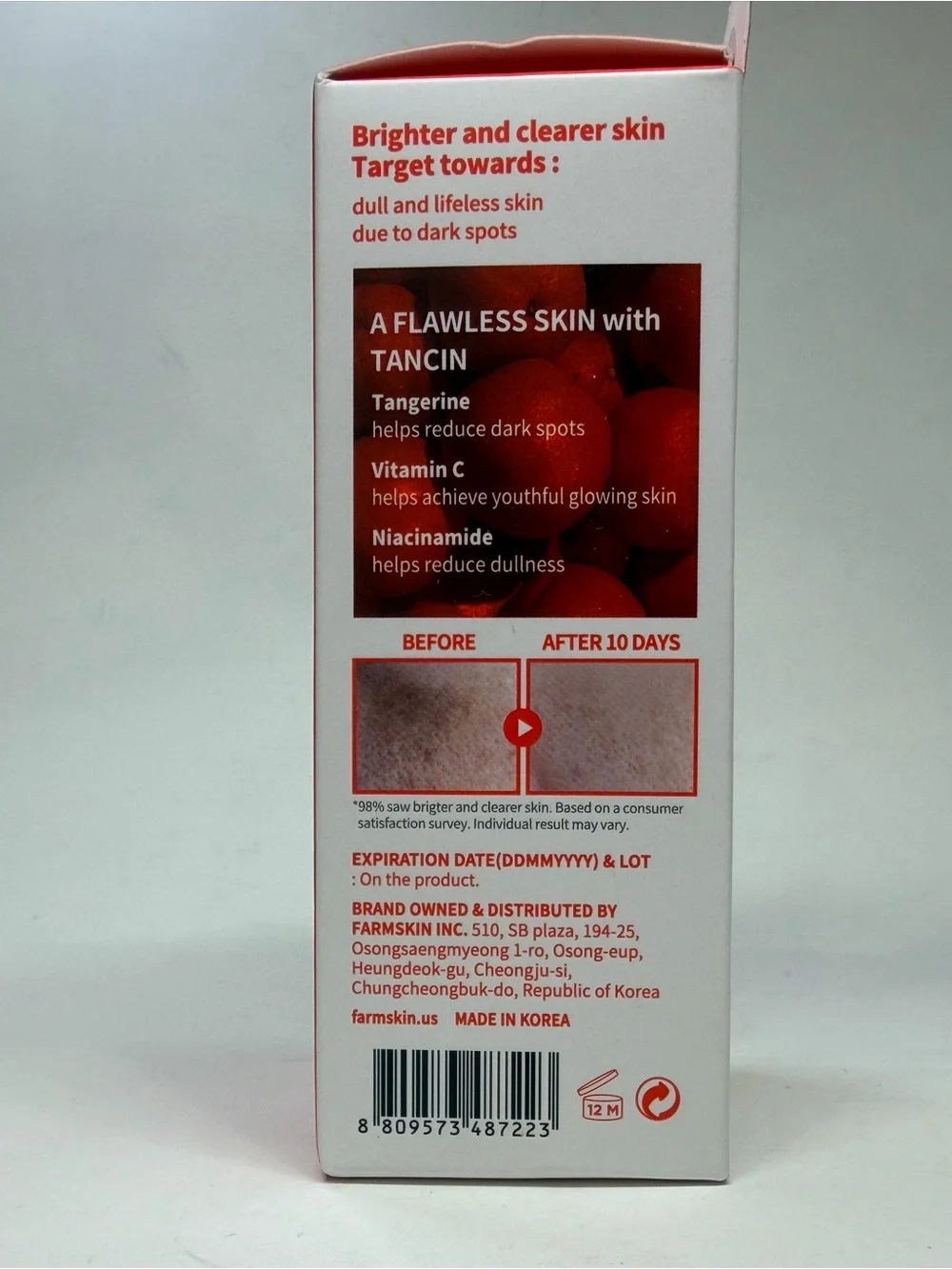 TANCIN Mela Clear Serum 10+ Tangerine Vitamin C – Brightening Orange Serum
